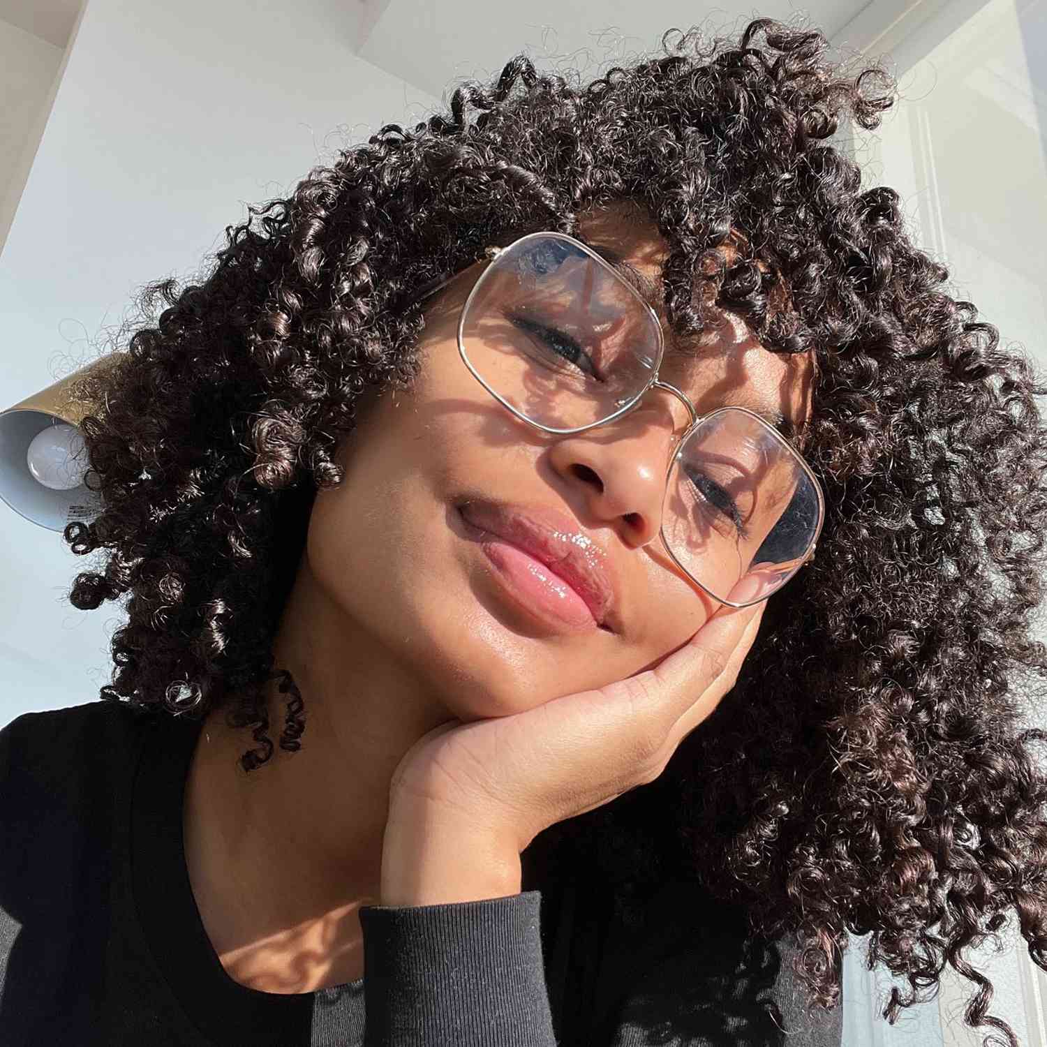 The actor Yara Shahidi with twisted out hair