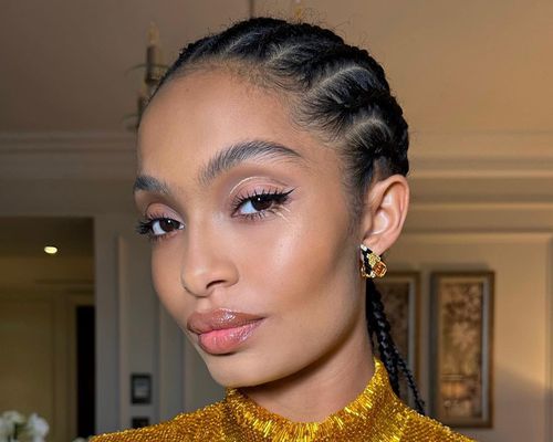 yara shahidi wearing natural dewy makeup