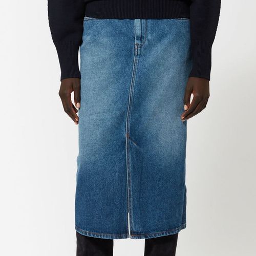 Isabel Marant Tilauria Denim Skirt in medium wash blue