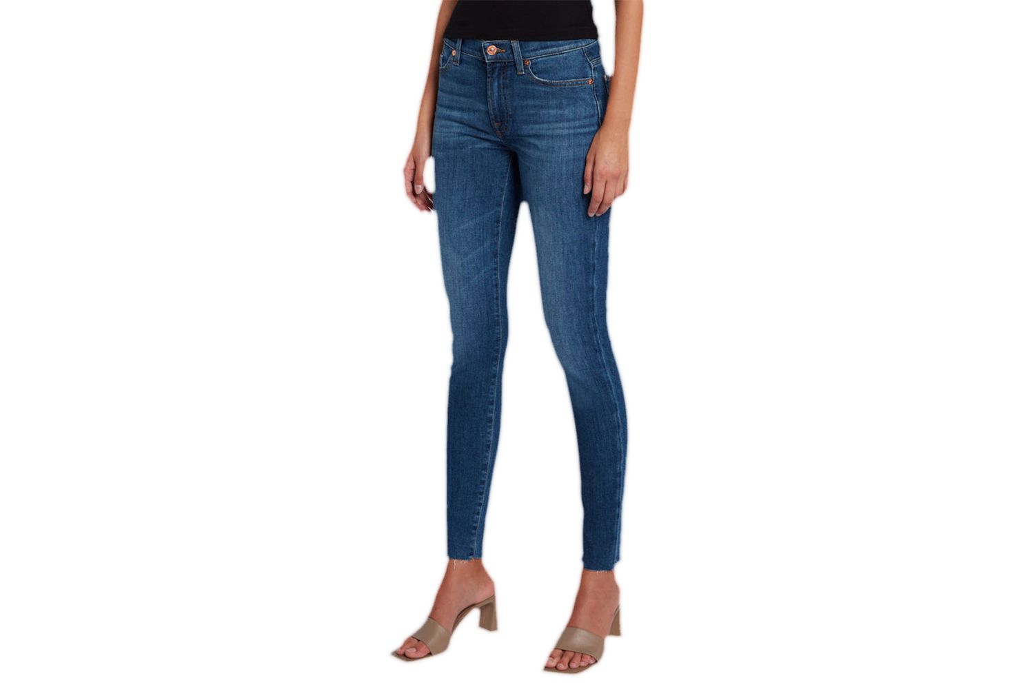 7 For All Mankind Slim Illusion High Waist Skinny Jean