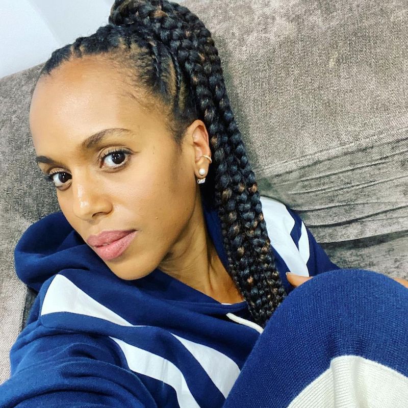 Ponytail Hairstyles Box Braids Kerry Washington