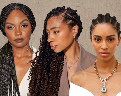 Women with Protective Hairstyles