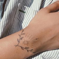 Delicate Wrist Tattoo