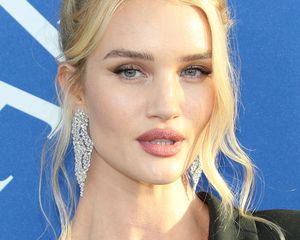 Rosie Alice Huntington-Whiteley Middle Part And Updo