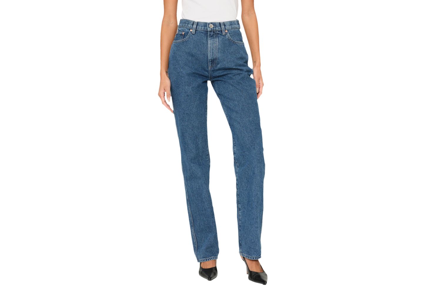 DL1961 Demie High Waist Straight Leg Jeans