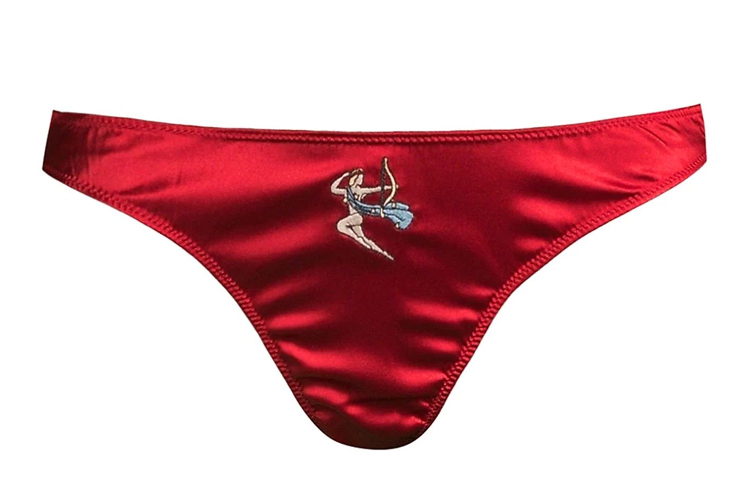 Fleur du Mal Zodiac Embroidery Thong