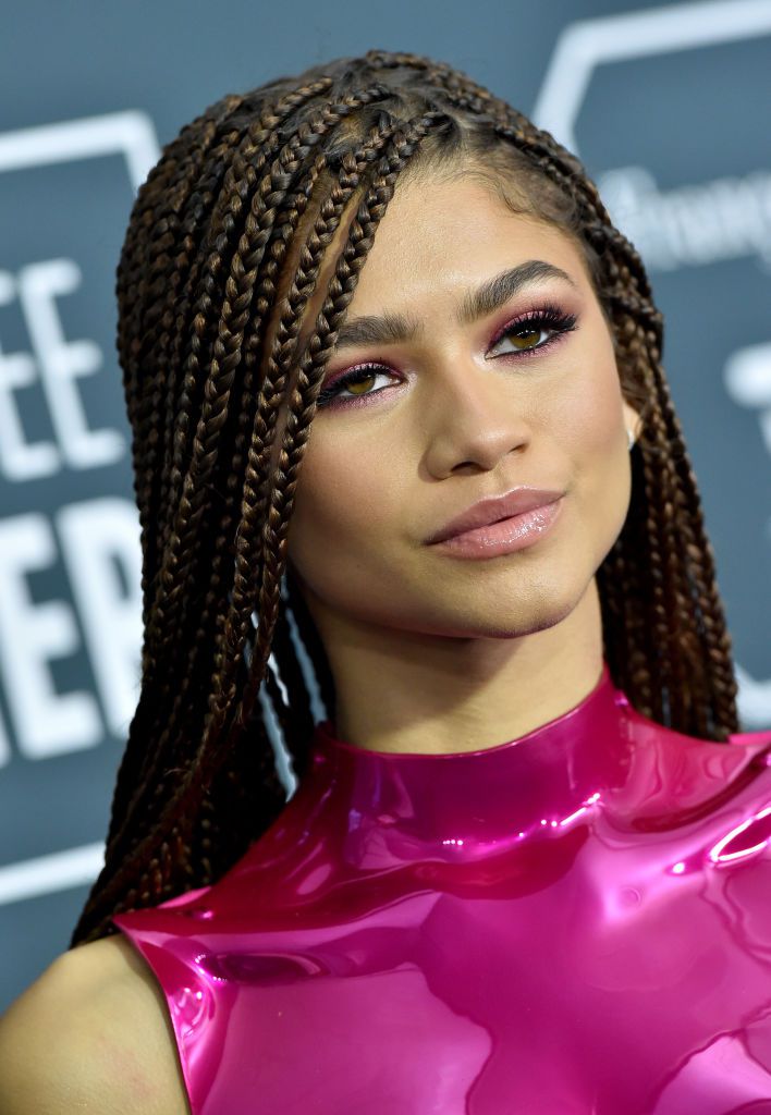 Zendaya wearing box braids