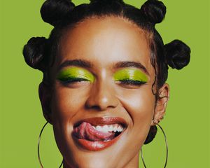 chartreuse bantu knots