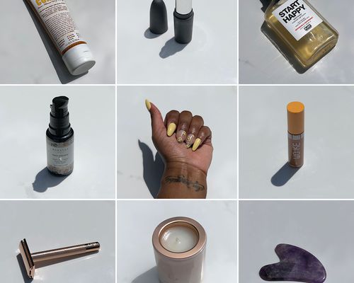 collage grid of different products owned by women of color