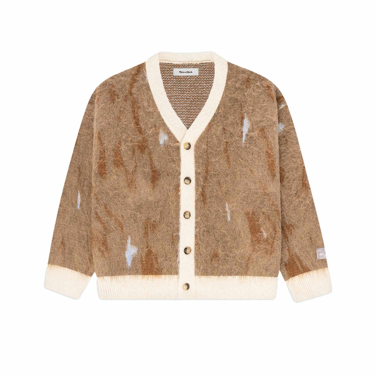 Nice as Heck Mohair Bark Cardigan