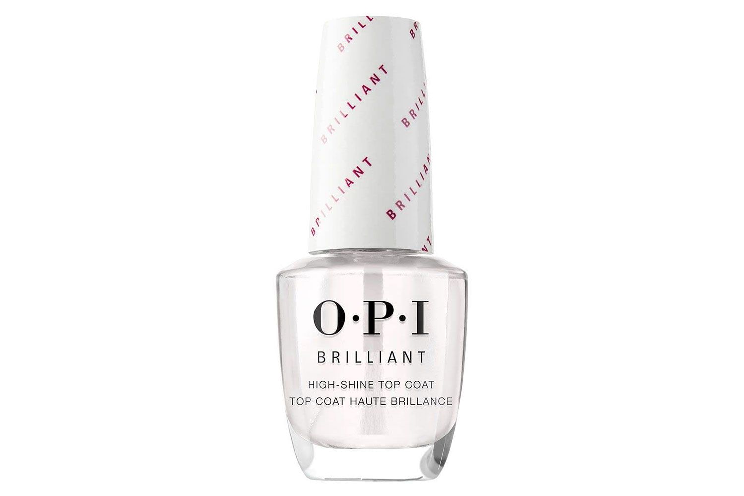 OPI Brilliant Top Coat, High Shine Nail Polish Top Coat, 0.5 fl oz