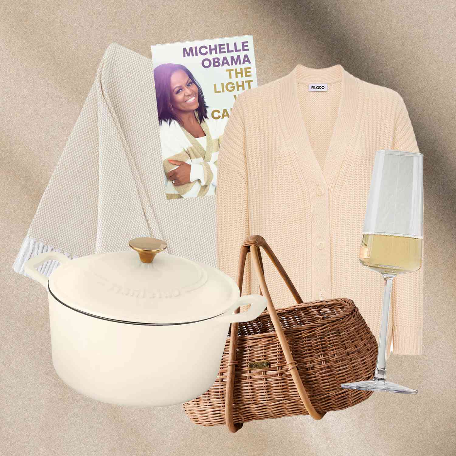 basket book pot clothing