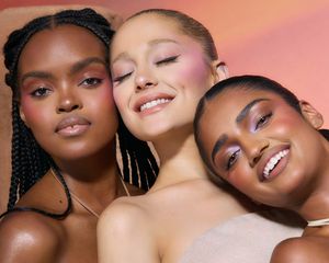 Ariana grande modelling r.e.m. beauty's hyper nova blush and bronzer