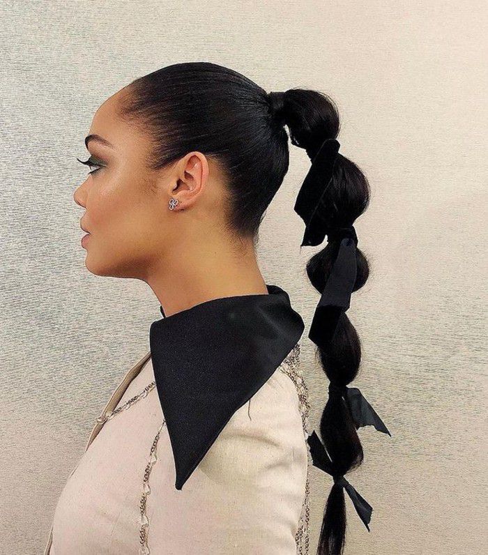 Tessa Thompson bubble braid