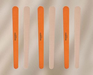 a collage of the best nail files on a tan background