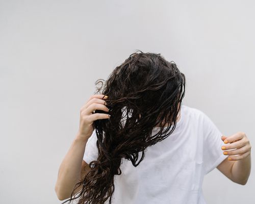 wet hair