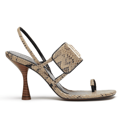 Brandon Blackwood Kingston Sandal in natural snakeskin