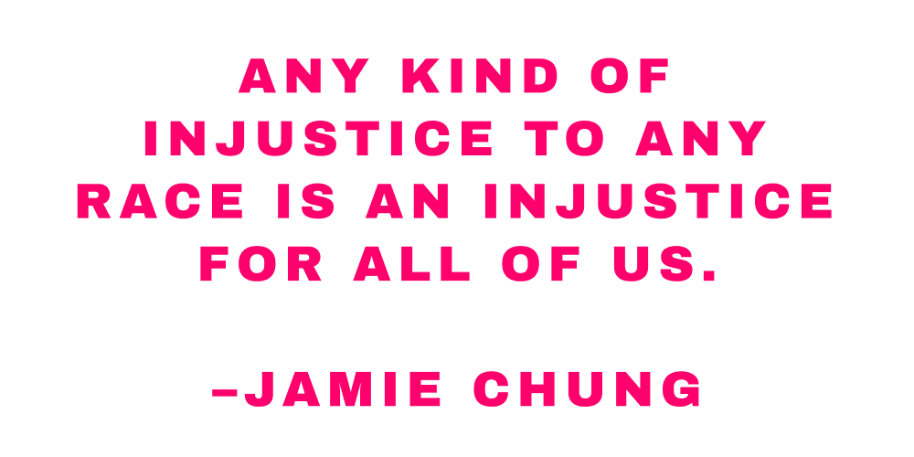 jamie chung quote about injustice