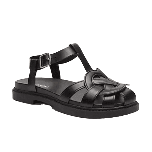 Coach Bella Fisherman Sandal in black