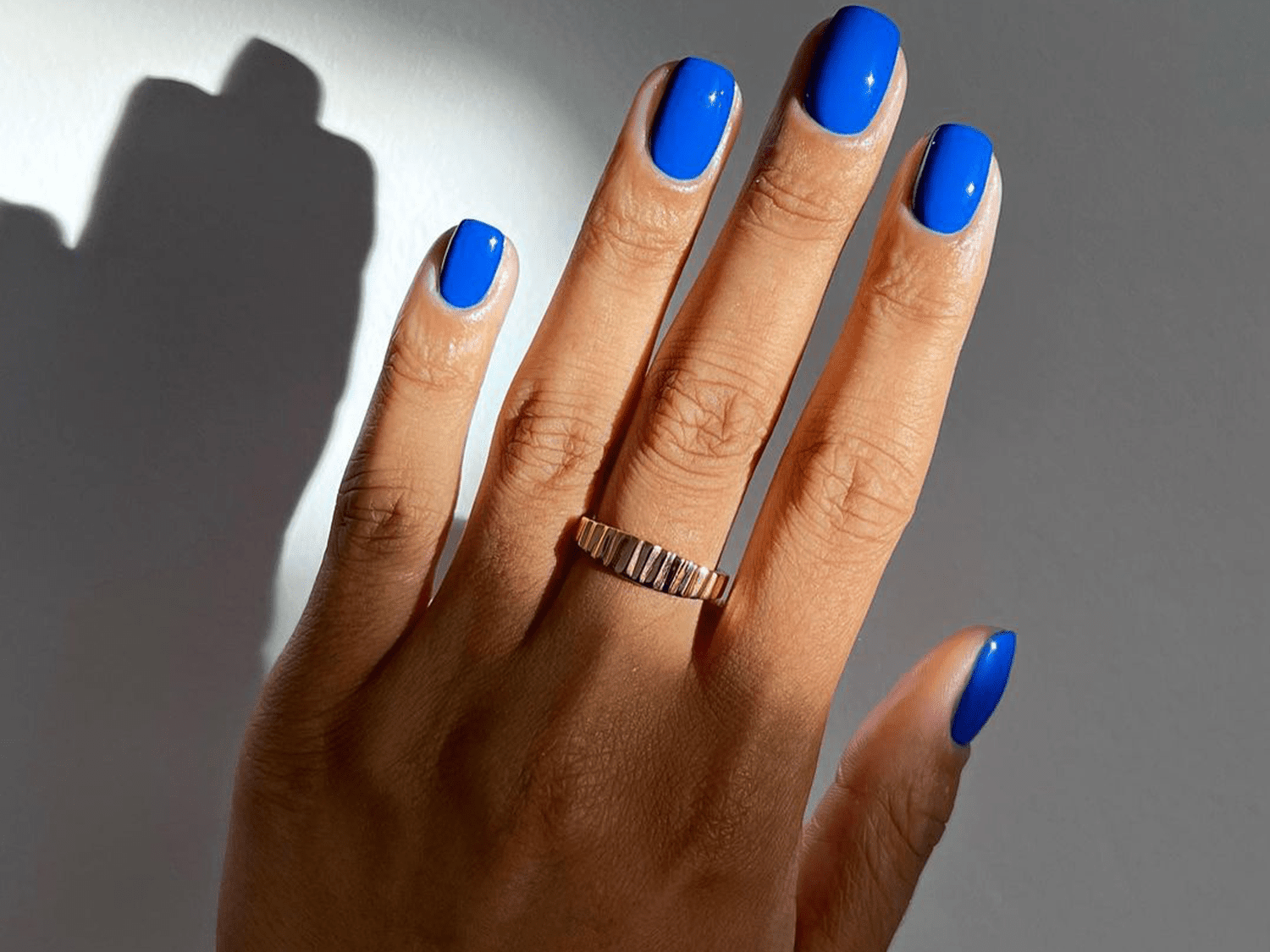 cobalt squoval nails