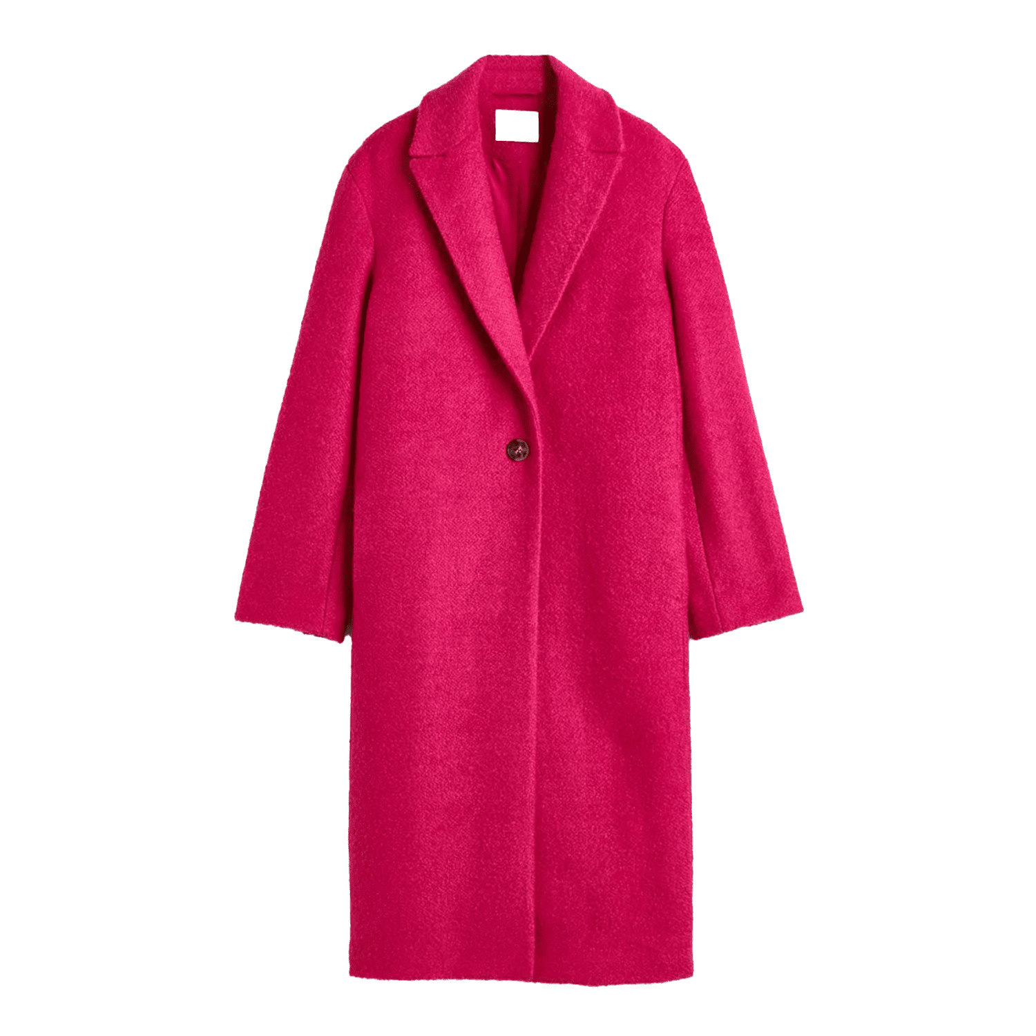 H&amp;M Oversized Twill Coat in Cerise