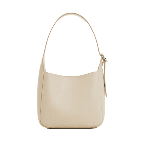 Mango Shoulder Bag with Buckle in off-white