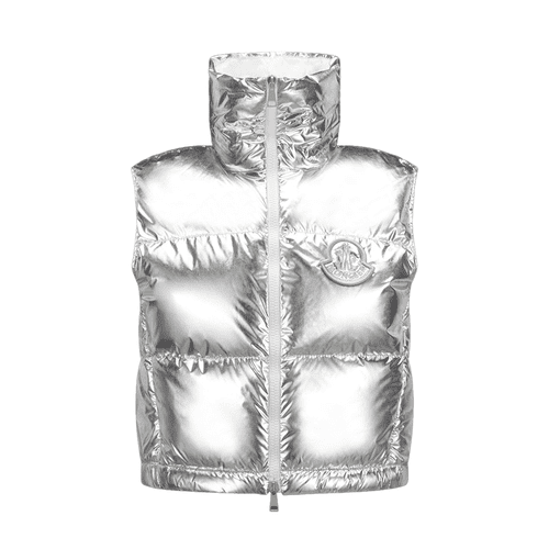 Moncler Blavet Down Vest in silver