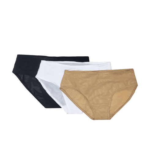 Origami Customs Boyshort Gaff 3 Pack in black, white, and tan