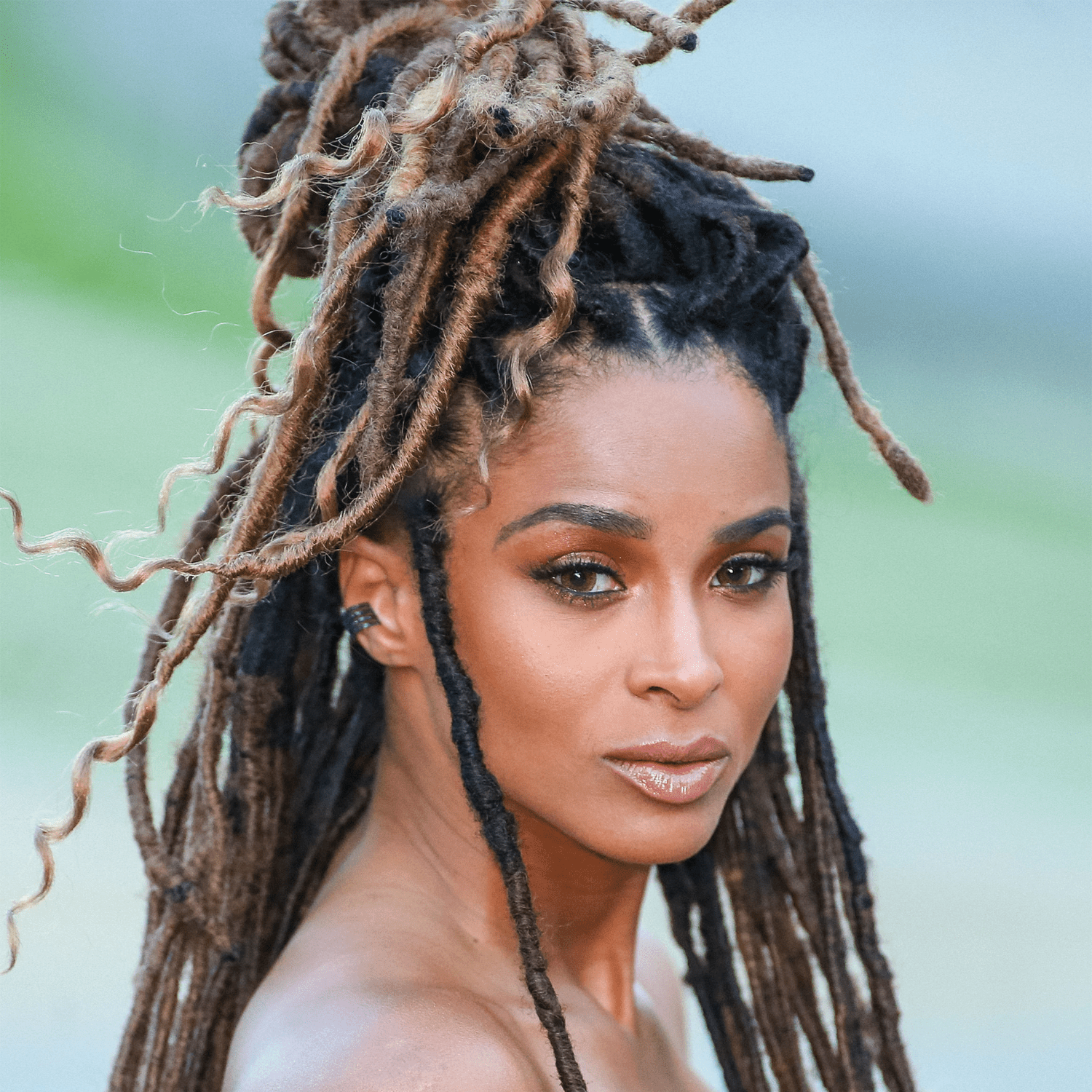 Ciara wearing faux locs