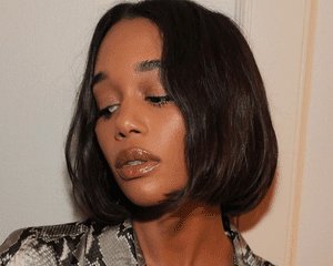 Laura Harrier wearing Spring 2023 makeup trends