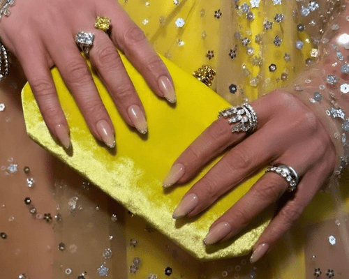 J Lo wearing the biggest spring 2023 nail trend