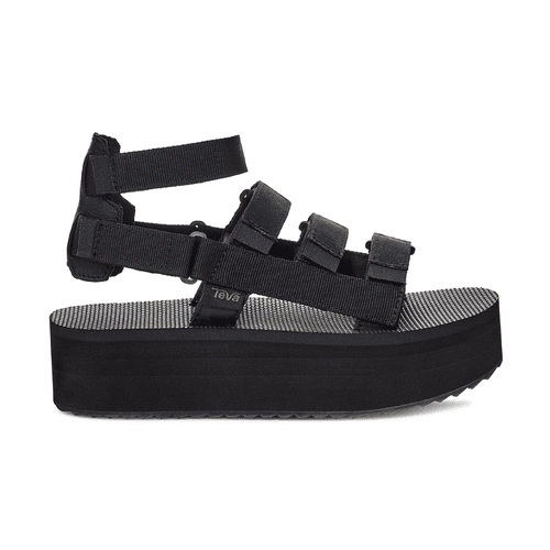 Teva Mevia Flatform Strappy Sandal in black