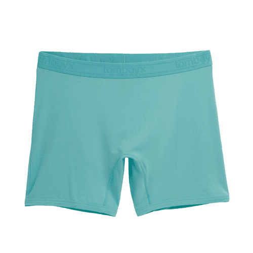 TomboyX No Fly Boxer Briefs in aruba blue