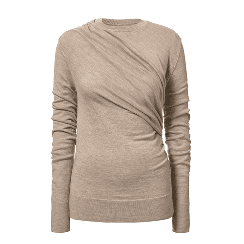 Tove Eleornore Knitted Top in camel